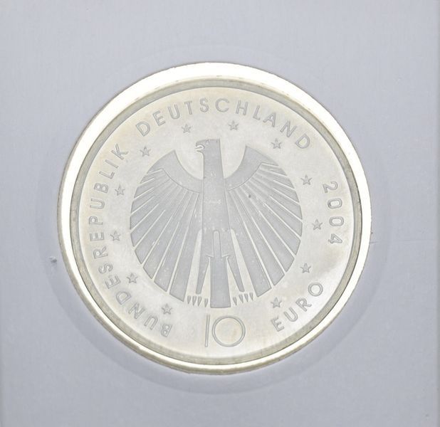 Coin Germany 10 Euro 2004 "FIFA World Cup 2006 in Germany" UNC Silver