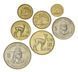 Coins set Peru set of 7 coins 1969-1974 VF-AU 5, 10, 25, 50 cents, 1, 5, 10 soles