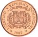 Dominican Republic 1 centavo 1987 AU-UNC