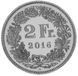 Швейцарія 2 франка 2016 UNC М14295 фото 1