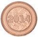 Зімбабве 1 цент 2014 UNC М06272 фото 2