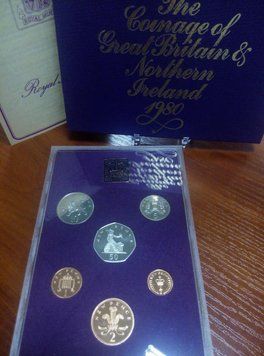 Великобританія набір з 7 монет 1980 Proof М02835 фото