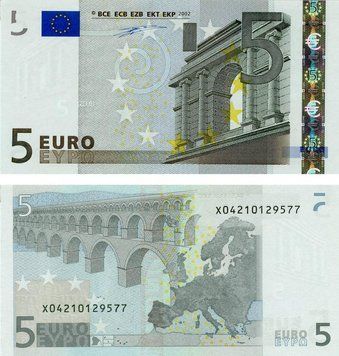 Germany 5 Euro 2002 X P003 Duisenberg UNC