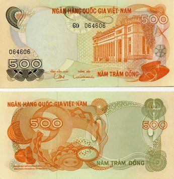 South Vietnam 500 dong 1970 UNC (P28)
