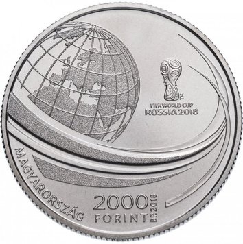 Hungary 2000 HUF 2018 FIFA World Cup Russia UNC