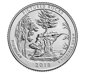 Монета США 25 центів (квотер) 2018 P &laquo;Пікчерд Рокс (41-й парк)&raquo; UNC М08687 фото