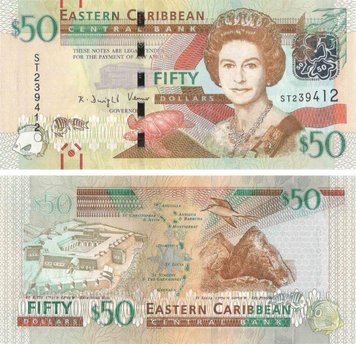 Eastern Caribbean $ 50 1993 UNC (P29)