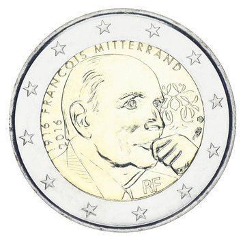 Монета Франція 2 євро 2016 &laquo;Франсуа Міттеран&raquo; UNC М05054 фото