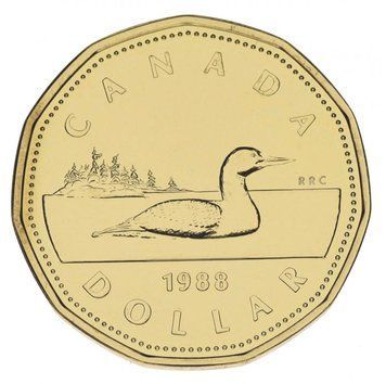 Канада 1 долар 1 988 UNC Качка М14852 фото