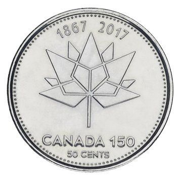 Coin Canada 50 cents 2017 "150 years of Canada" UNC