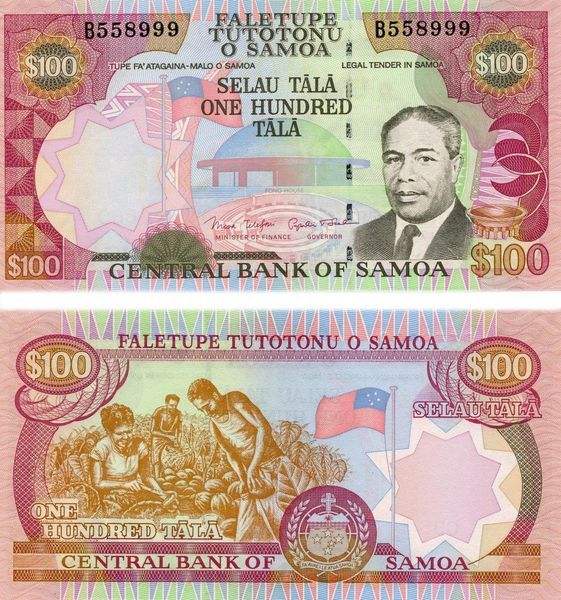 Samoa 100 Tala 1990 UNC (P30)