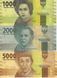 Indonesia set of 6 banknotes 2016 UNC 1000, 2000, 5000, 10000, 20,000, 50,000 rupees