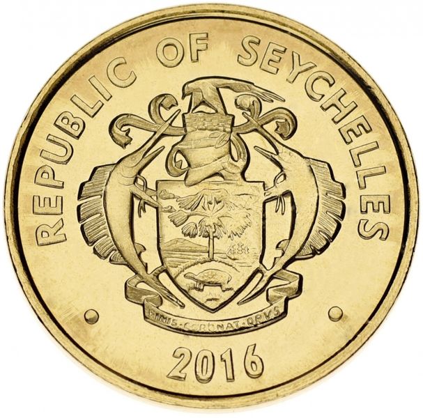 Seychelles 5 cents 2016 UNC Snail