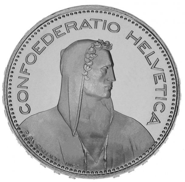 Switzerland 5 francs 2016 UNC