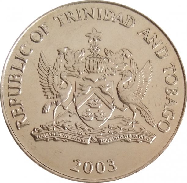 Trinidad and Tobago 50 cents 2003 UNC (KM # 33)