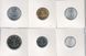 China set of 6 coins 1987-2012 UNC
