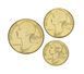 Coins set France set of 3 coins 1997-1998 UNC 5, 10, 20 centimes