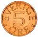 Sweden 5 ore 1968-1976 AU-UNC