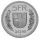 Switzerland 5 francs 2016 UNC