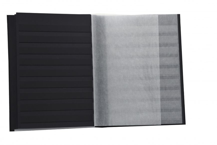 Stamp album (bookcase) 64 pages (32 black sheets) BASIC black Leuchtturm