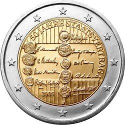 Австрия 2 евро 2005 «50 лет договору о нейтралитете» UNC (KM#3124) М00017 фото