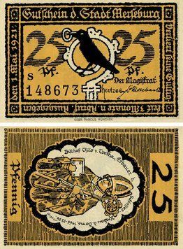 Banknote Germany Notgeld 25 pfennig 1921 F-VF Munich