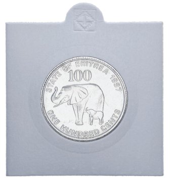 Eritrea 100 cents 1997 AU-UNC Elephant