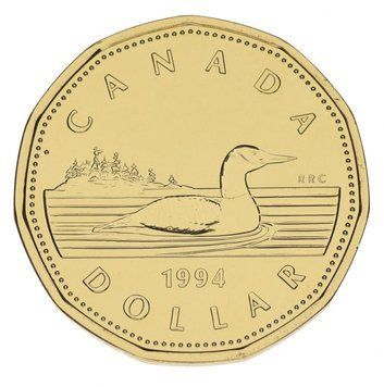 Канада 1 долар 1994 UNC Качка М14853 фото
