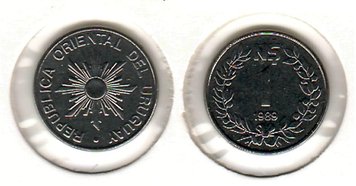 Uruguay 1 peso 1989 VF (KM # 95)