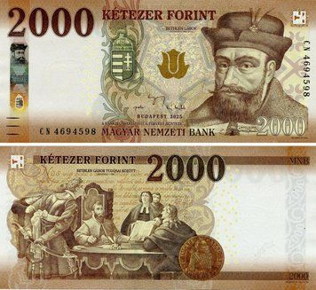 Банкнота Венгрия 2000 форинтов 2025 UNC (P204) Б24347 фото