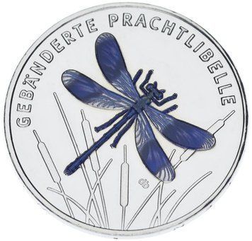 Монета Німеччина 5 євро 2023 UNC Комаха - Бабка М18349 фото