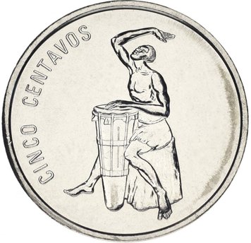 Dominican Republic 5 centavos 1989 AU-UNC