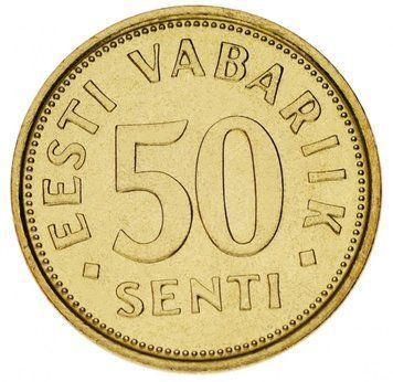 Естонія 50 Сент 1992 UNC М13972 фото