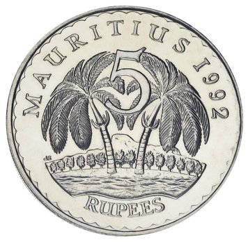 Mauritius 5 rupees 1992 UNC