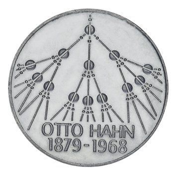 Монета Німеччина 5 марок 1979 F-VF Отто Ган М21104 фото