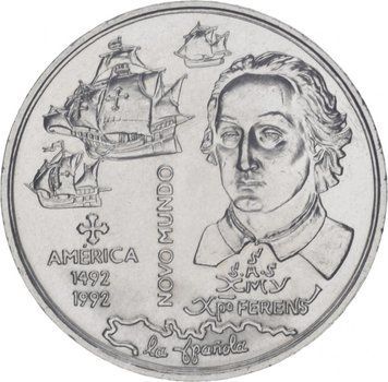 Portugal 200 escudos 1991 New World America AU-UNC (KM # 660)