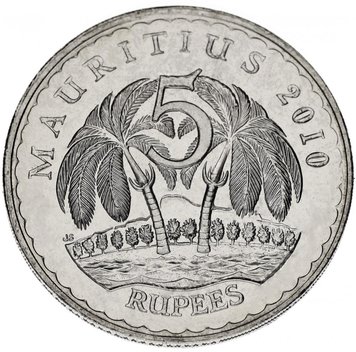 Mauritius 5 rupees 2000-2010 AU-UNC