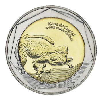 Coin Colombia 500 pesos 2025 Bimetal UNC Toad Frog