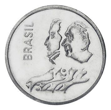 Монета Бразилія 1 крузейро 1972 AU-UNC 150 років Декларації незалежності М24307 фото
