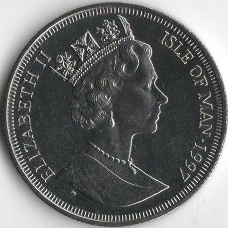 Монета Остров Мэн 1 крона 1997 &laquo;Нормандские завоевания 1066 года&raquo; UNC (KM#805) М08091 фото
