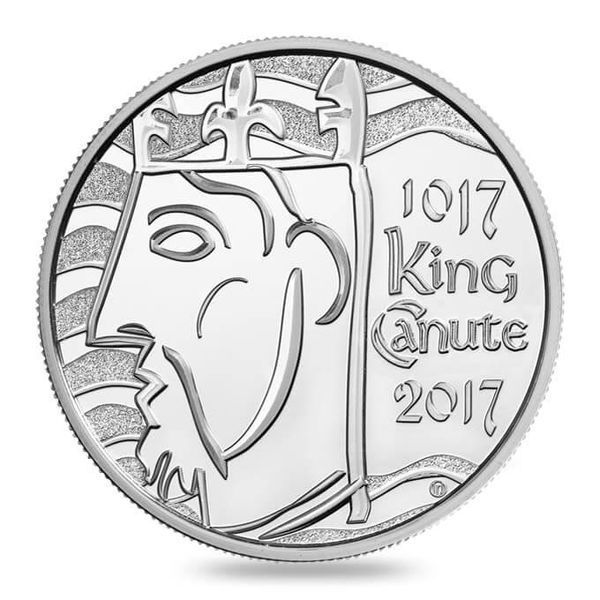 Coin United Kingdom 5 pounds 2017 King Canute UNC blister