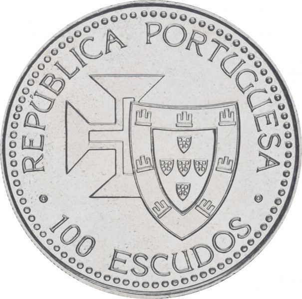 Portugal 100 escudos 1989 "Discovery of Madeira Island" AU-UNC (KM # 647)
