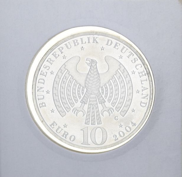 Монета Німеччина 10 ЄВРО 2004 &laquo;Розширення Євросоюзу&raquo; Срібло UNC М10887 фото