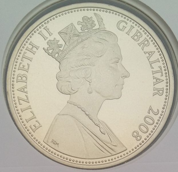 Гібралтар 1 крона 2008 року &laquo;Винищувач Брістоль Бофайтер&raquo; UNC (KM#1364) М08750 фото