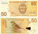 Banknote Netherlands Antilles 50 guilders 2016 UNC Bird - Sparrow (P30h)