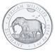 Coin Somalia 100 Shillings 2022 Silver UNC Elephants (Ag 999.9, oz, 31.1 grams)