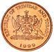 Тринидад и Тобаго 1 цент 1999 AU-UNC Птица М12508 фото 2