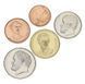 Coins set Greece set of 5 coins 1990-2000 UNC 1, 2, 5, 10, 20 drachma