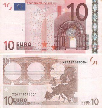 Germany 10 EURO 2002 X P005 Trichet G-VG