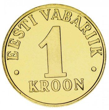 Естонія 1 крона 2001 UNC М13973 фото